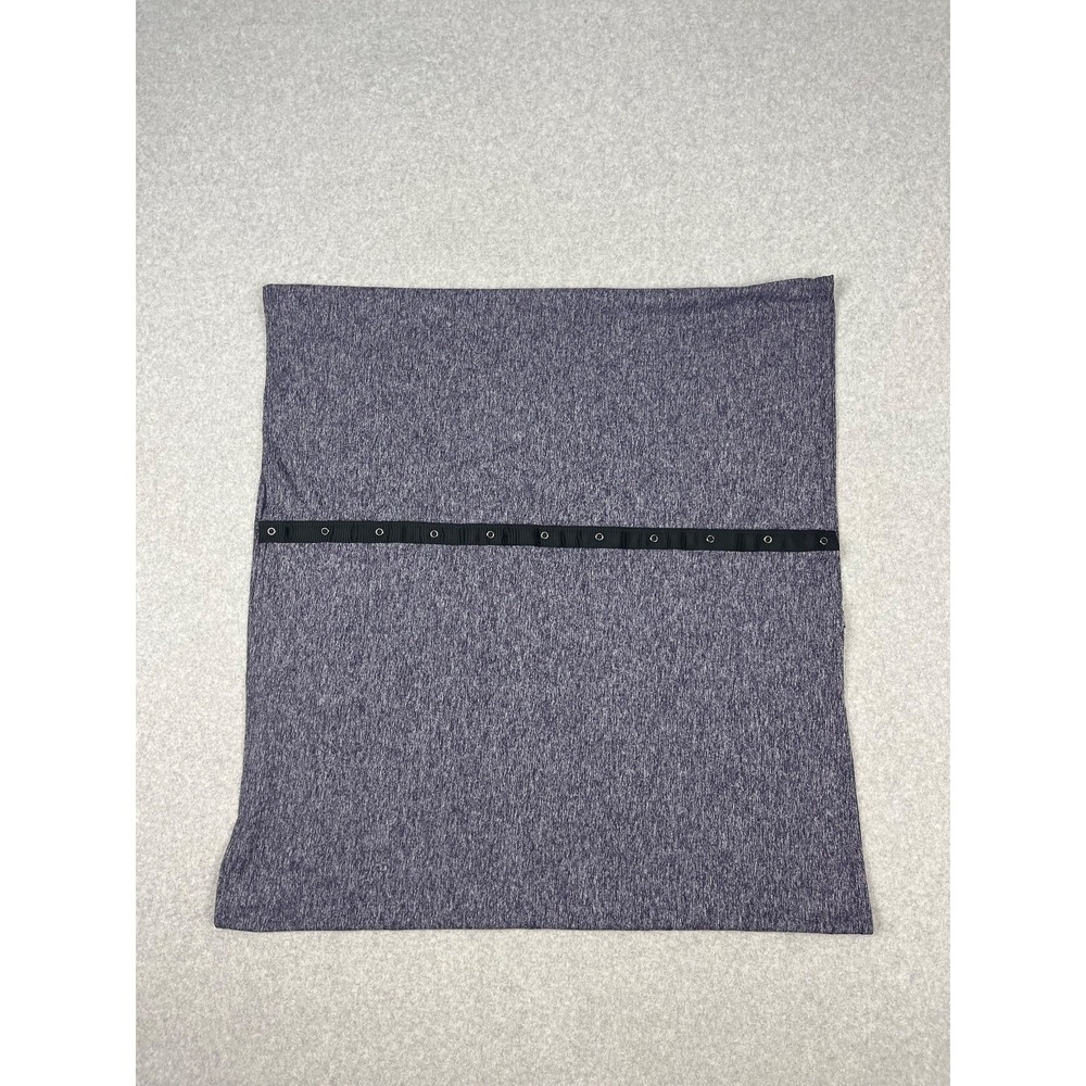 Lululemon Vinyasa Wrap Scarf Heathered Purple Quartz Rulu Fabric Snap Buttons